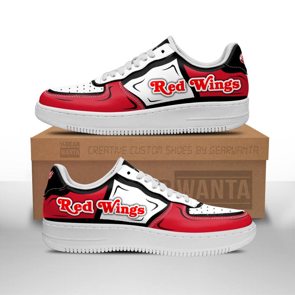 Detroit Red Wings Air Sneakers Custom Naf Shoes For Fan