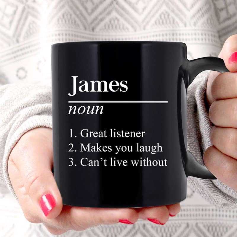 Name Definition Birthday Gift For Dad Mom Sibling Best Friend Personalized Mug