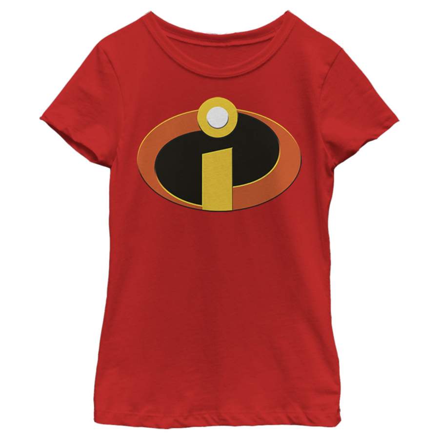 The Incredibles Girl’s Classic Logo  T Shirt