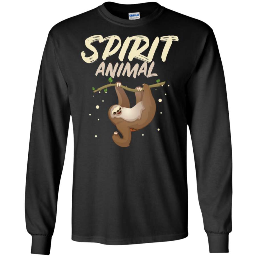 Sloth Spirit Animal Funny Sloth LS Sweatshirts