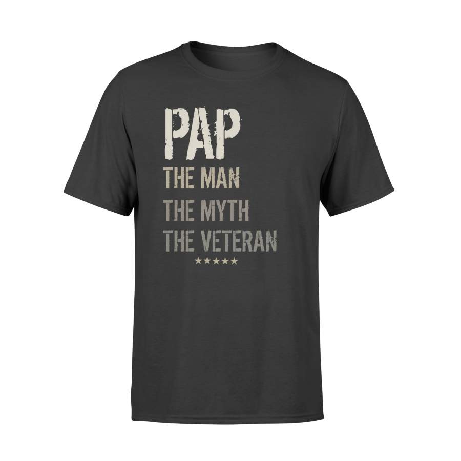 YOLOstuff pap the Man the Myth the Veteran T-shirt