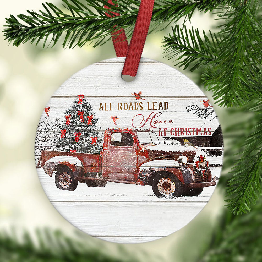 All Roads Lead Home At Christmas Memorial Ornament