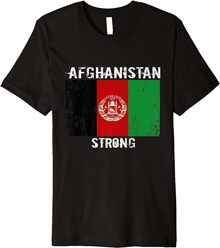 Afghanistan Strong Afghan Flag Free Freedom Lion Vintage Premium T-Shirt