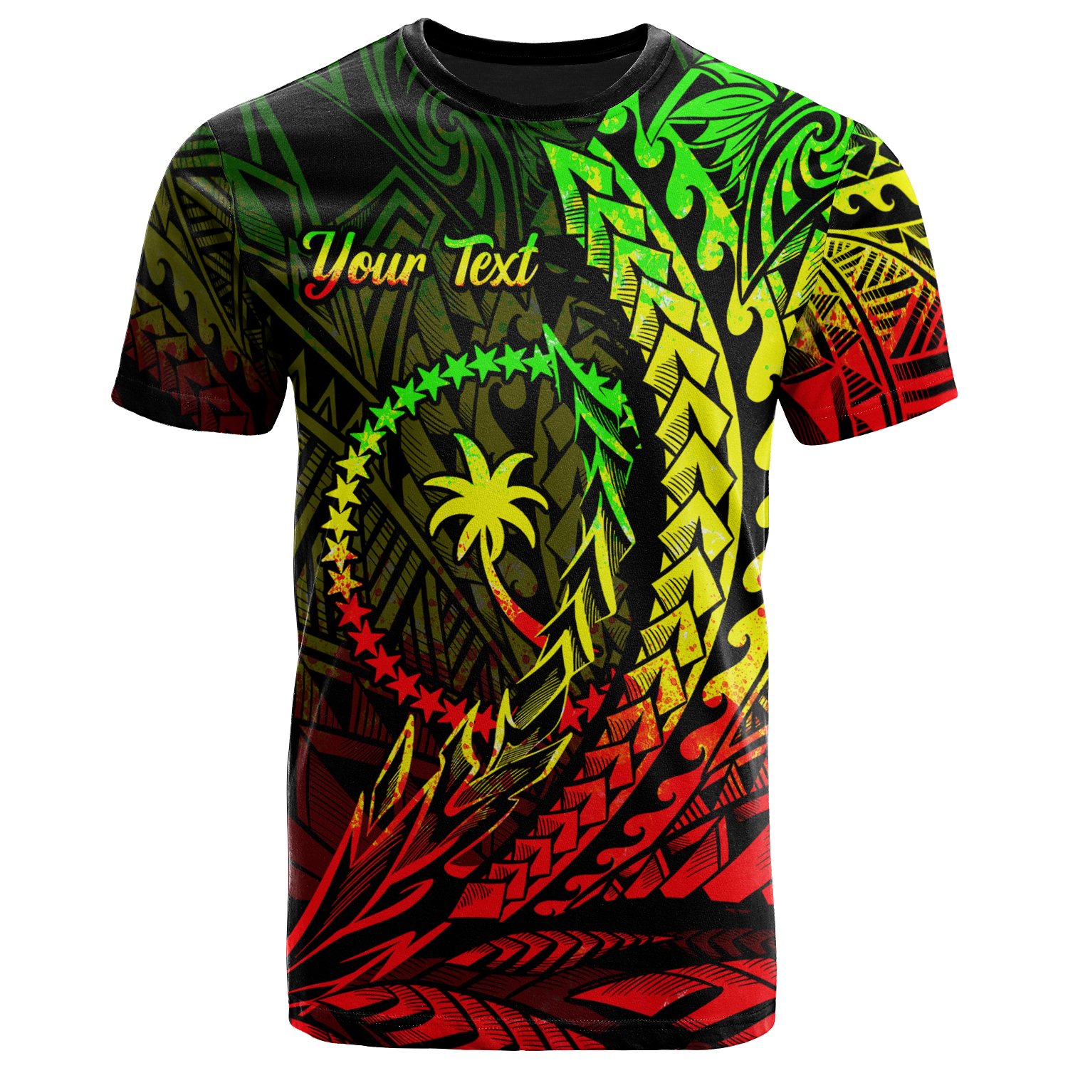 Chuuk State T-Shirt – Reggae Custom Personalised Wings Style – BN01