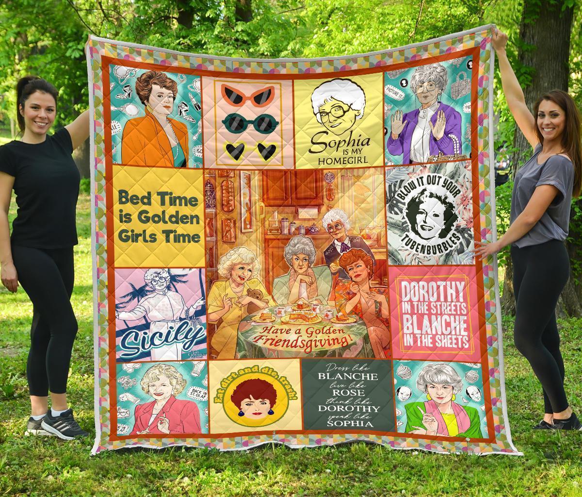 The Golden Girls Quilt Blanket For Fan Gift Idea