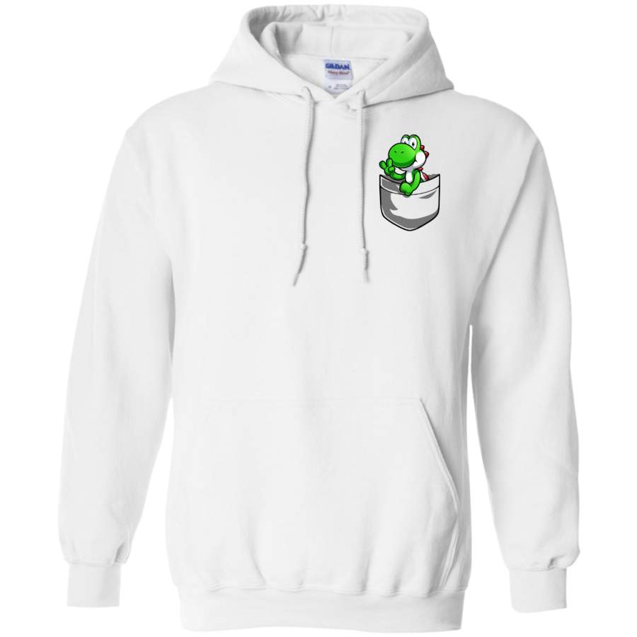 AGR Pocket Yoshi Tshirt Gildan Pullover Hoodie