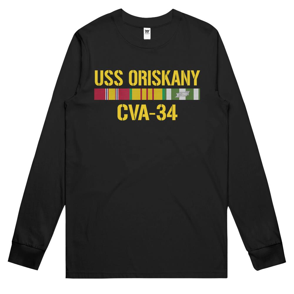 Uss Oriskany Cva-34 Vietnam Veteran Long Sleeve T Shirts