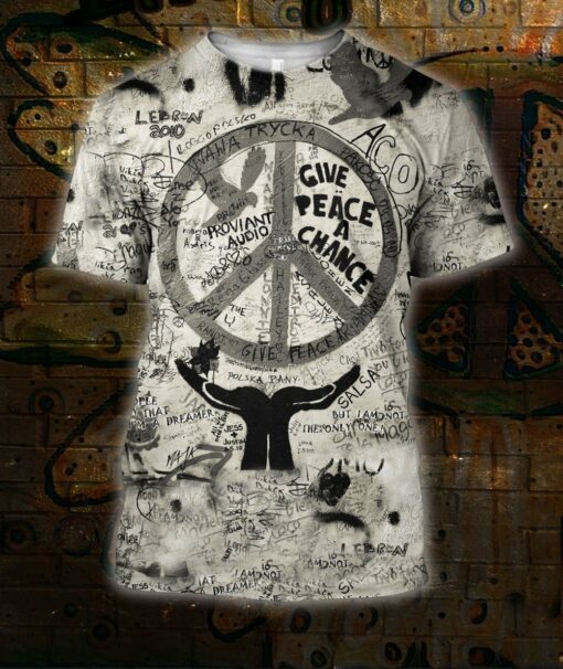 American Hippie Give Peace A Chance 3D All Over Printed Shirt For Hippie Lovers, Hippie Style 3D Shirts, Gift For Men And Women