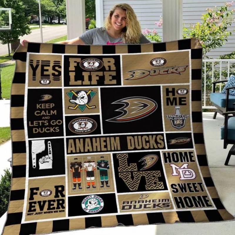 Anaheim Ducks Quilt Blanket 01