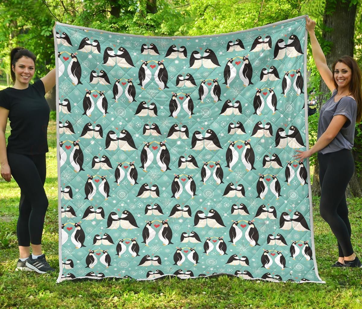 Penguin Love XL0104357CL Quilt Blanket