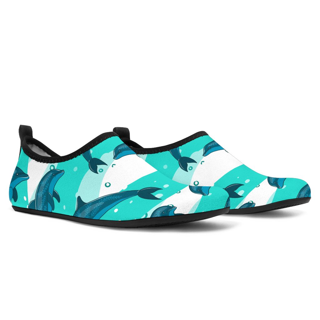 Dolphin Sea Pattern Aqua Shoes