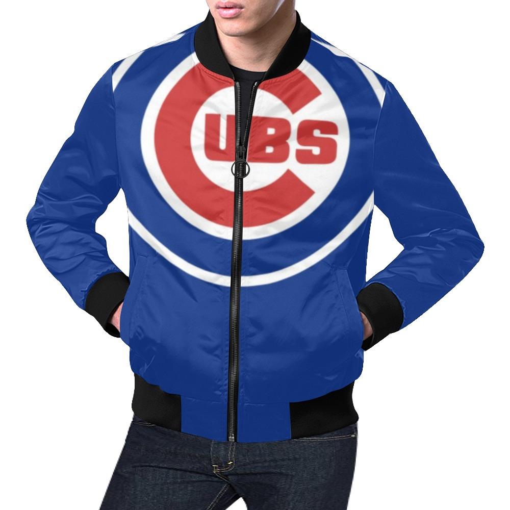 Cubs All Over Print Bomber Jacket For Men