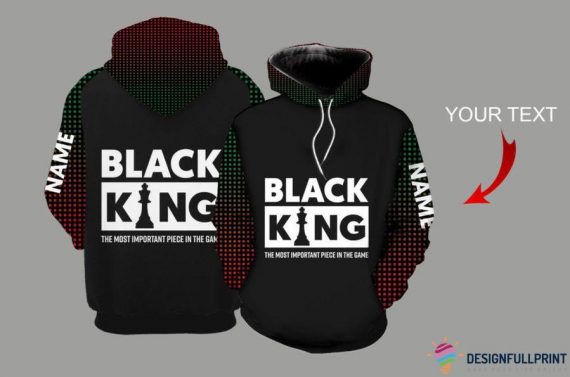 Black Pride Black King Personalized Us Unisex Size Hoodie Black And Proud 365 Black And Proud Hoodie