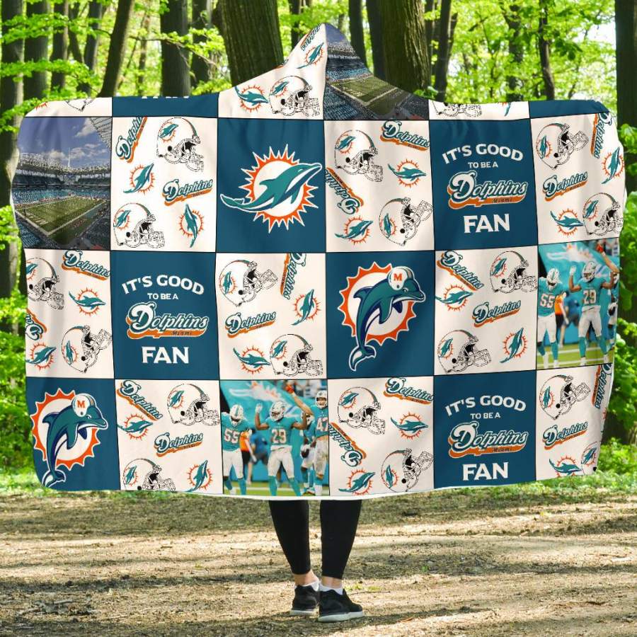 It’s Good To Be A Miami Dolphins Fan Hooded Blanket