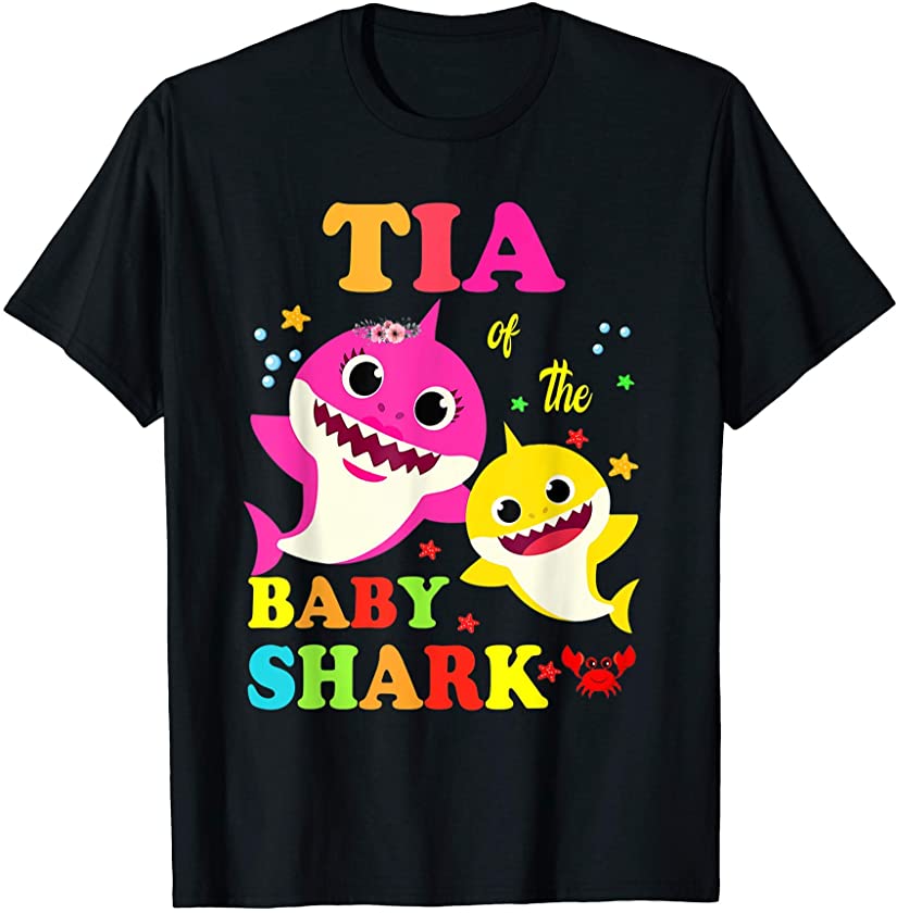 Tia Of The Baby Shark Birthday Tia Shark T-Shirt