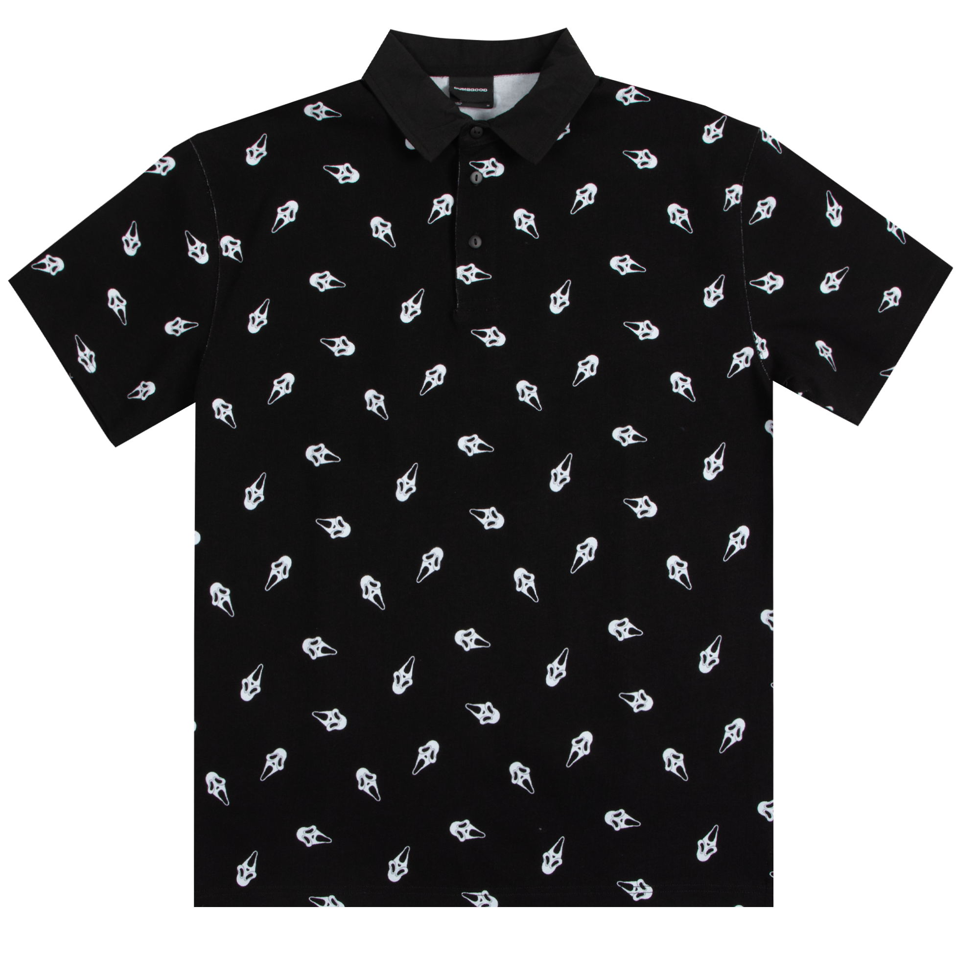 Repeat Print Polo Shirt