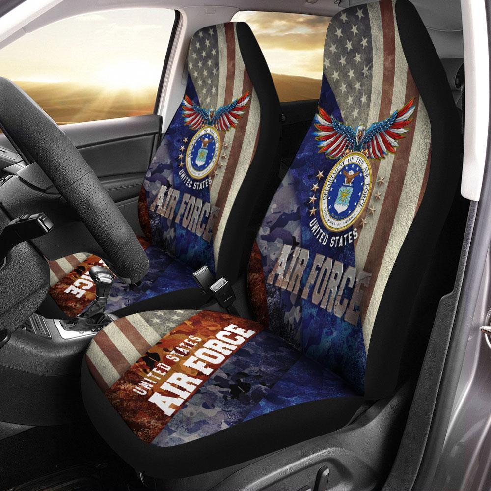 United States Air Force Car Seat Covers Custom US Armed Forces