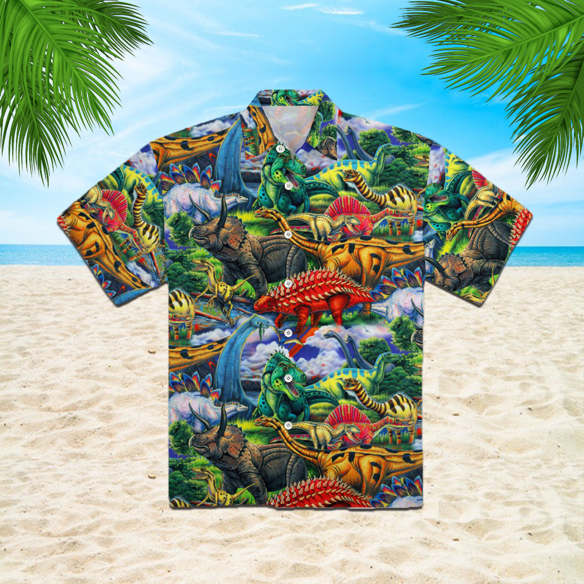 Aloha Dinosaur Hawaii Shirt For Men Women Ha16217