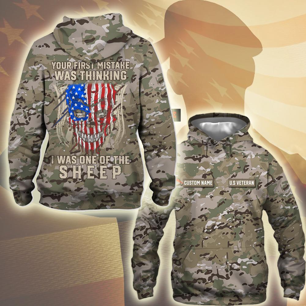 Your First Mistake Was Thinking Personalized Veteran Hoodie – Gift For Veteran Lover