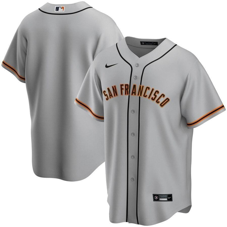 San Francisco Giants Road 2021 Replica Team Gray 3D Jersey