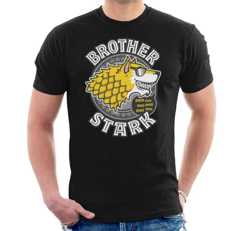 Brother Stark Baby Shark Family Game Of Thrones Men’s T-Shirt