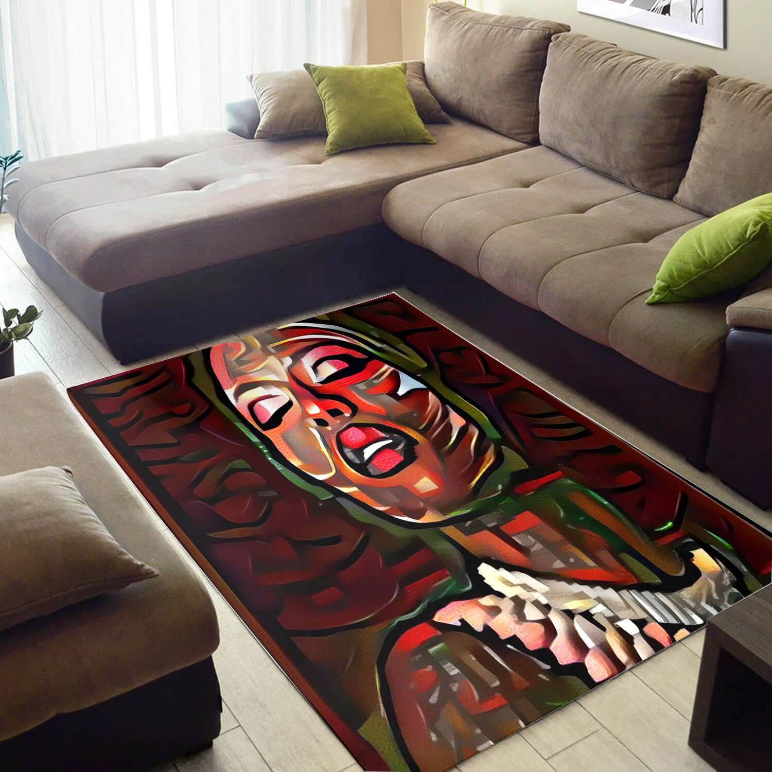 Inspired African Area Rug Beautiful Afrocentric African Girl African Large Rug African Inspired Home Decor WBG3704