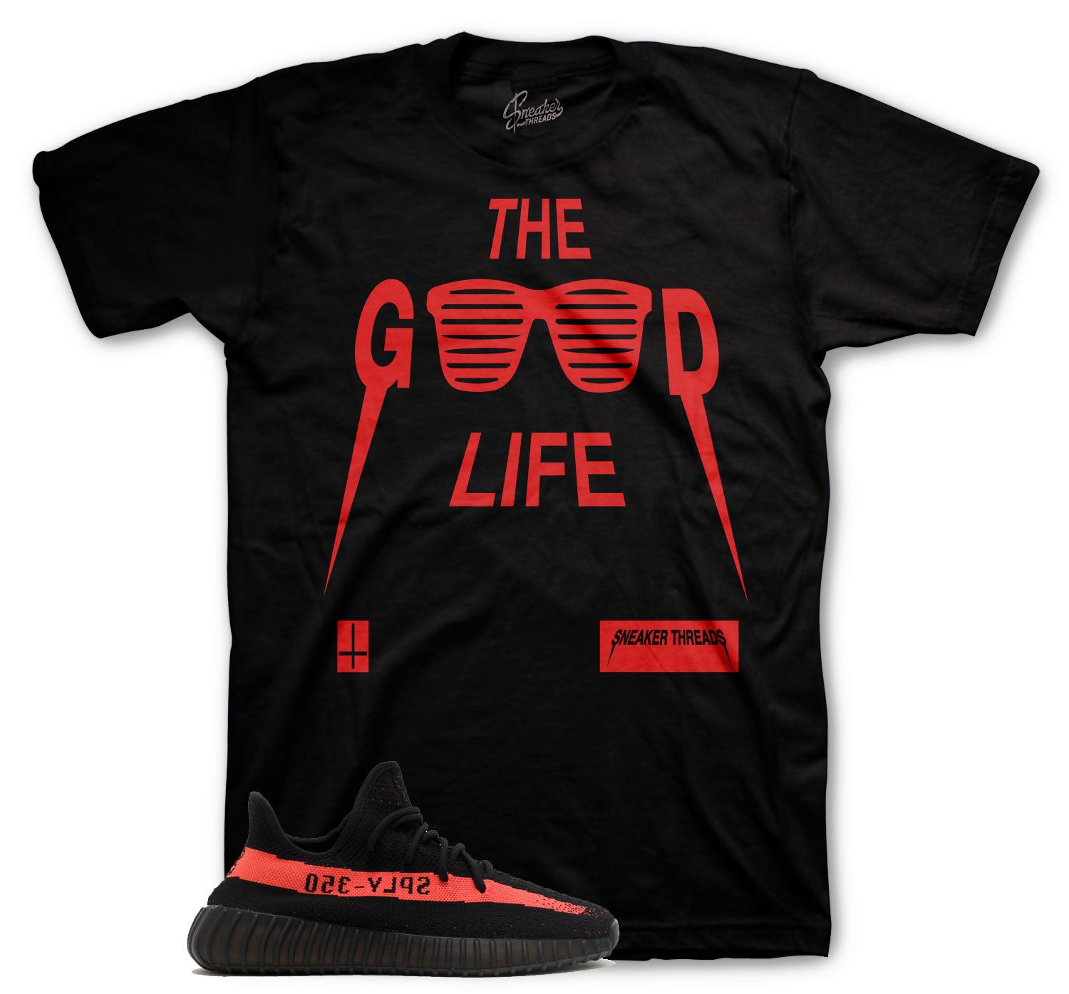 Yeezy 350 Red Stripe Good Life Shirt