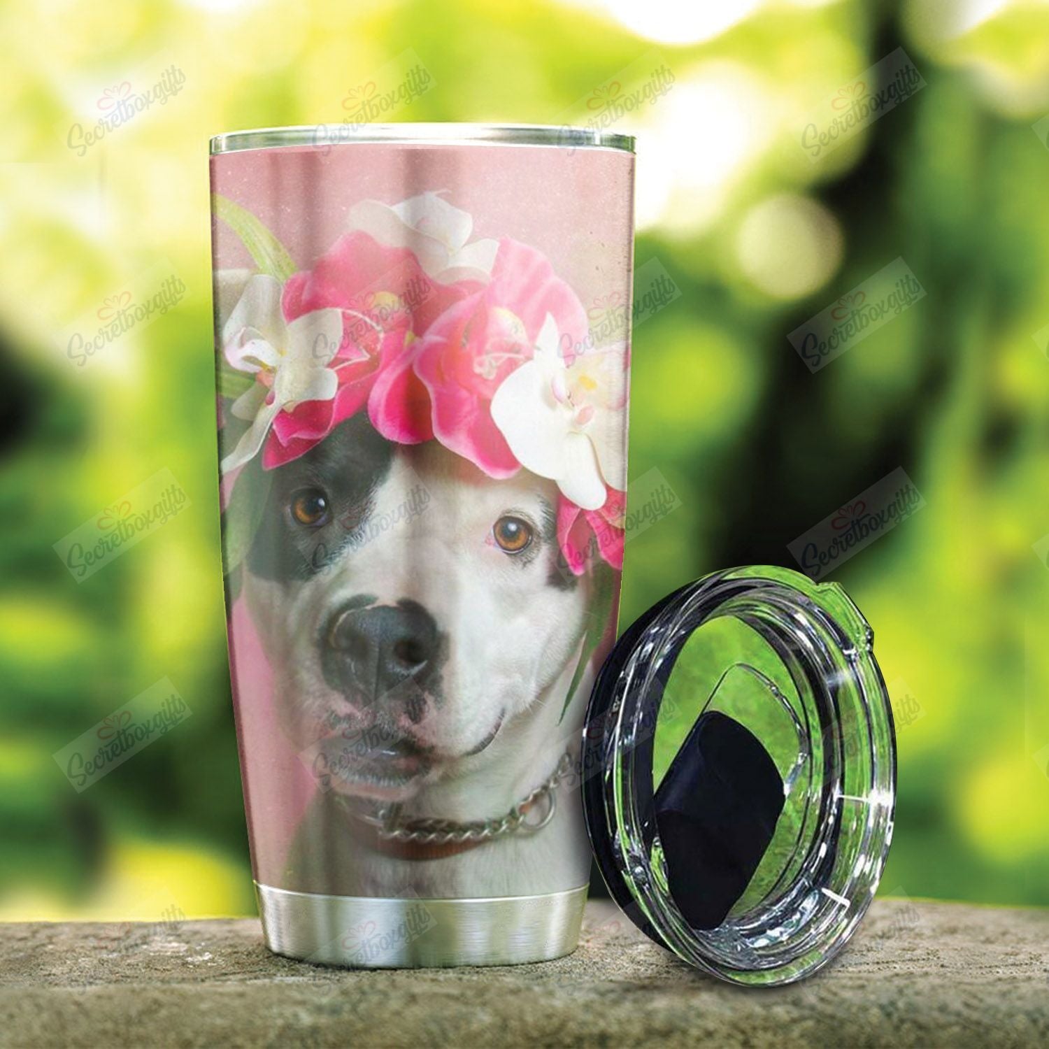 Pitbull Flower Nt0301021T Tumblers