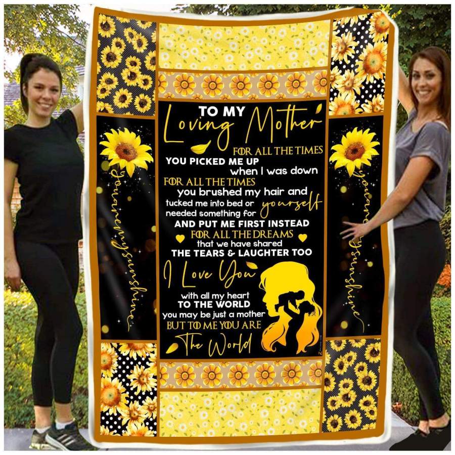 I Love You With All My Heart Gift For Mother Blanket