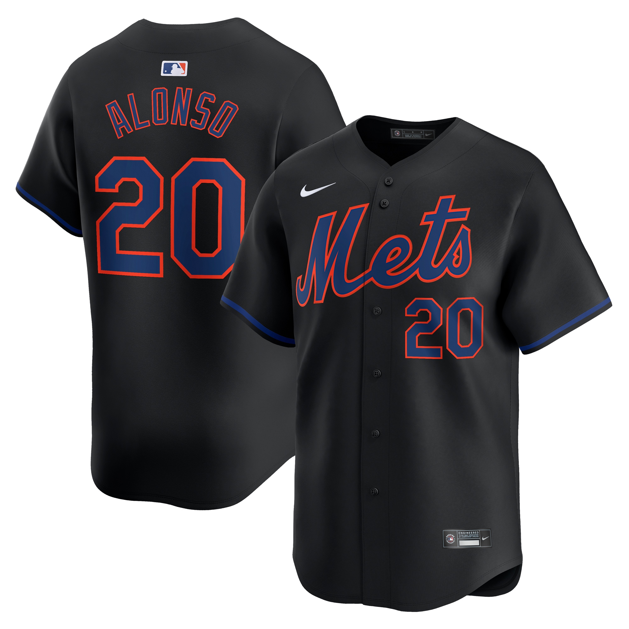 Pete Alonso New York Mets Alternate Limited Player Jersey  Black