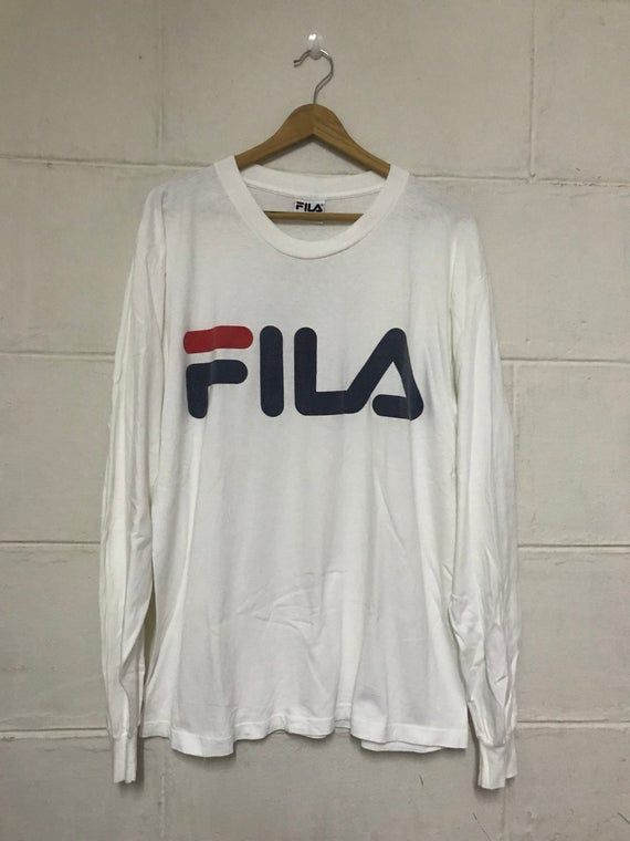 Vintage Og Fila Shirt Spellout Logo Shirt