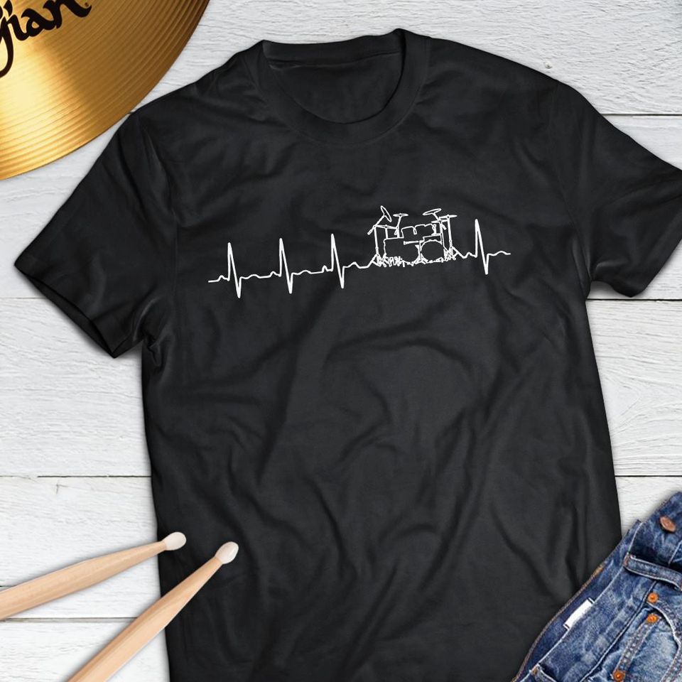 Heartbeat Drum Lovers Gift Standard/Premium T-Shirt