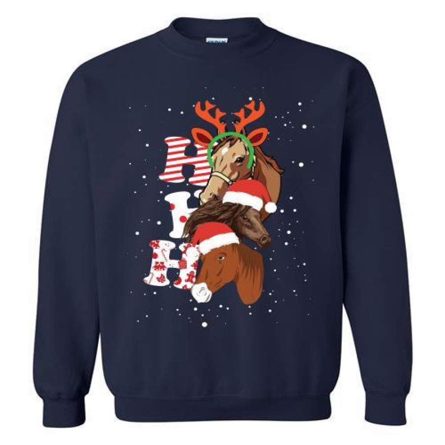 Ho Ho Ho Santa Horse Christmas costume gift Sweatshirt