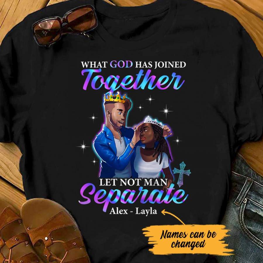 Personalized BWA Couple God Has Joined Together T Shirt AG121 65O53