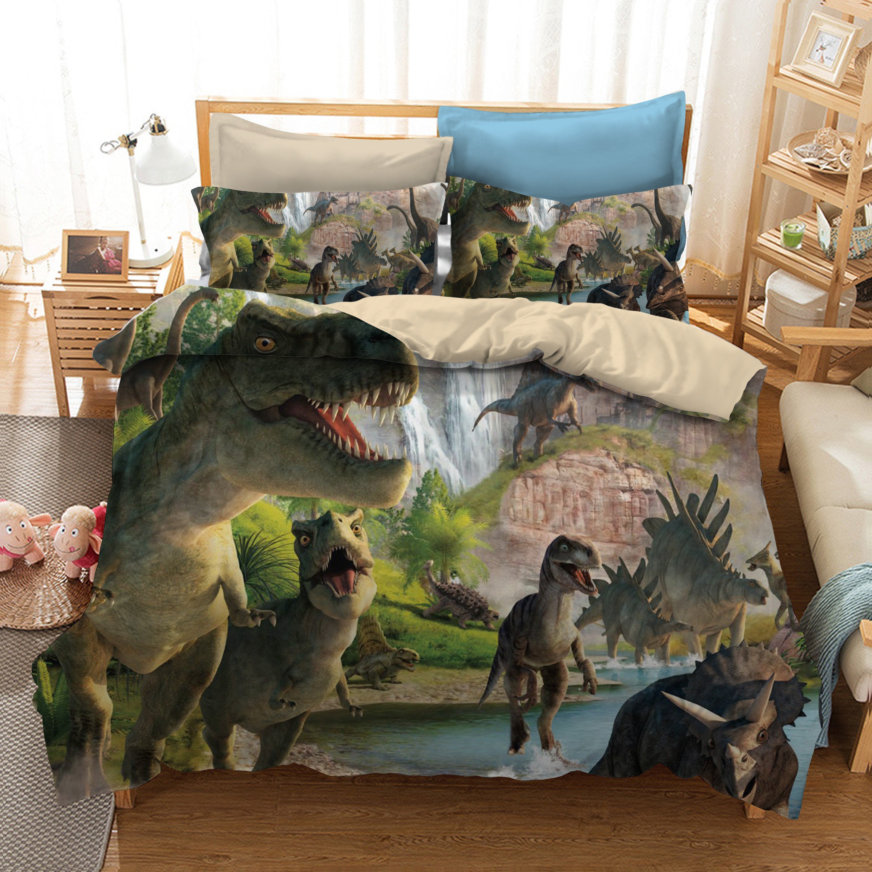 3D Jurassic Dinosaur  Quilt Cover Set Bedding Set Pillowcases