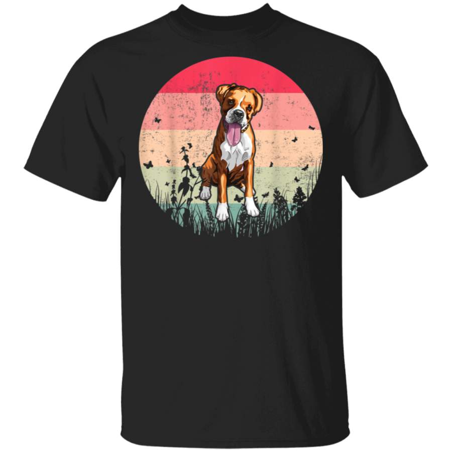 Boxer Tshirt Vintage Retro Boxer Dog Tshirt