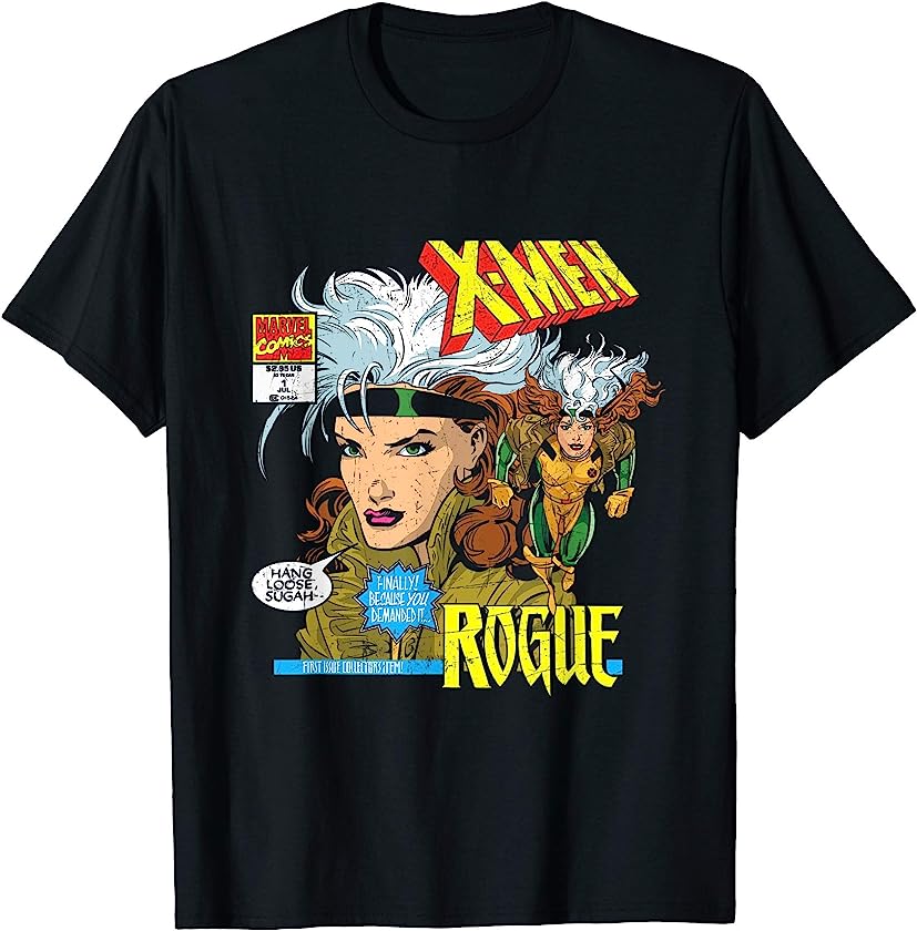 X-Men Rogue Anna Marie Comic Black T-Shirt