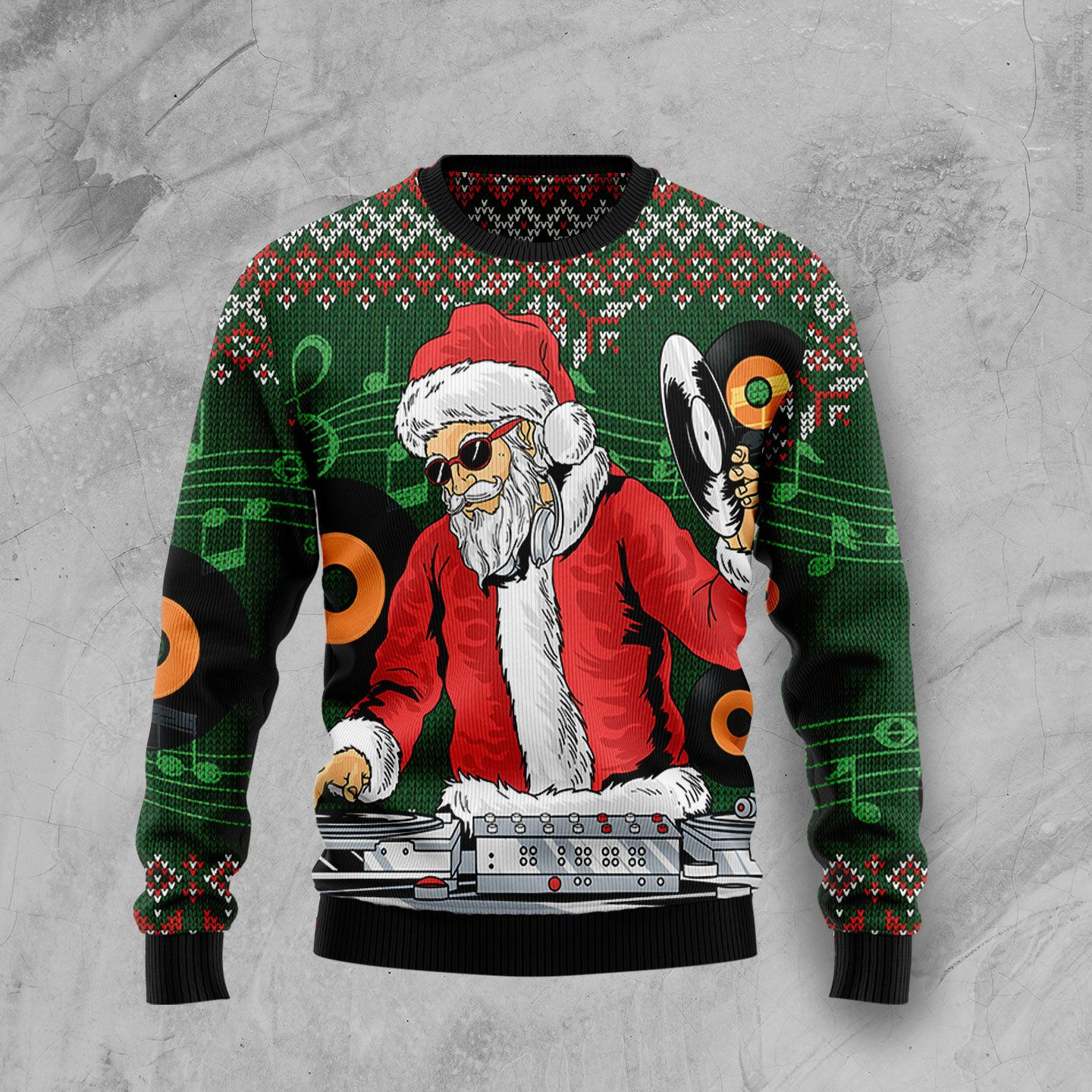 Satan Claus Christmas Ugly Sweater