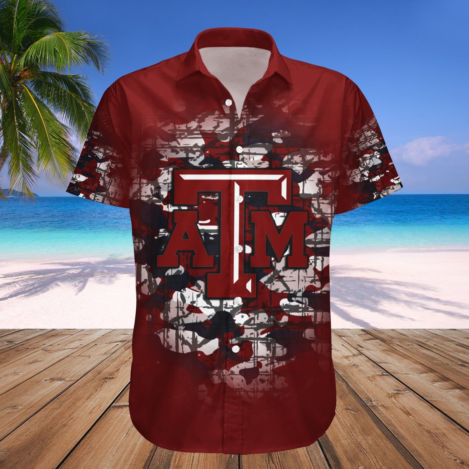 Texas A&Amp;M Aggies Hawaii Shirt Camouflage Vintage – NCCA