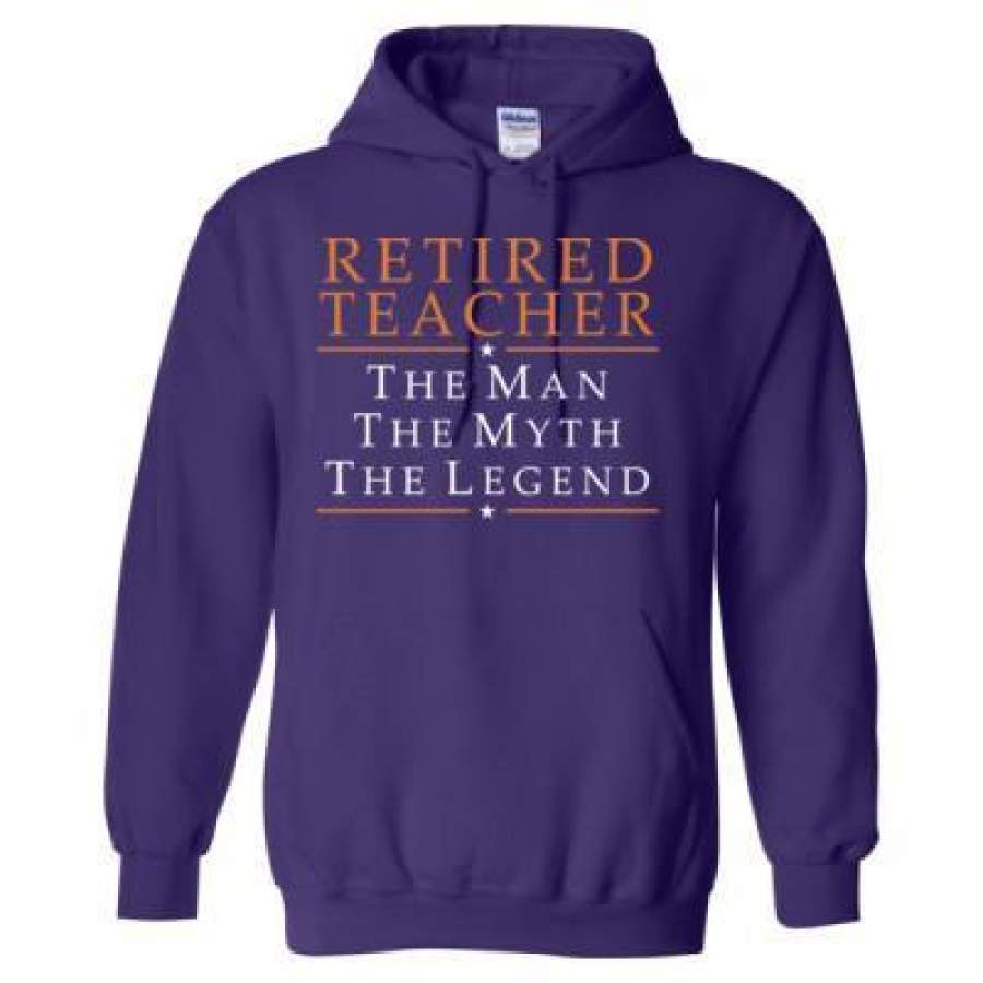 AGR Retired Teacher The Man The Myth The Legend – Heavy Blend™ Hooded Sweatshirt