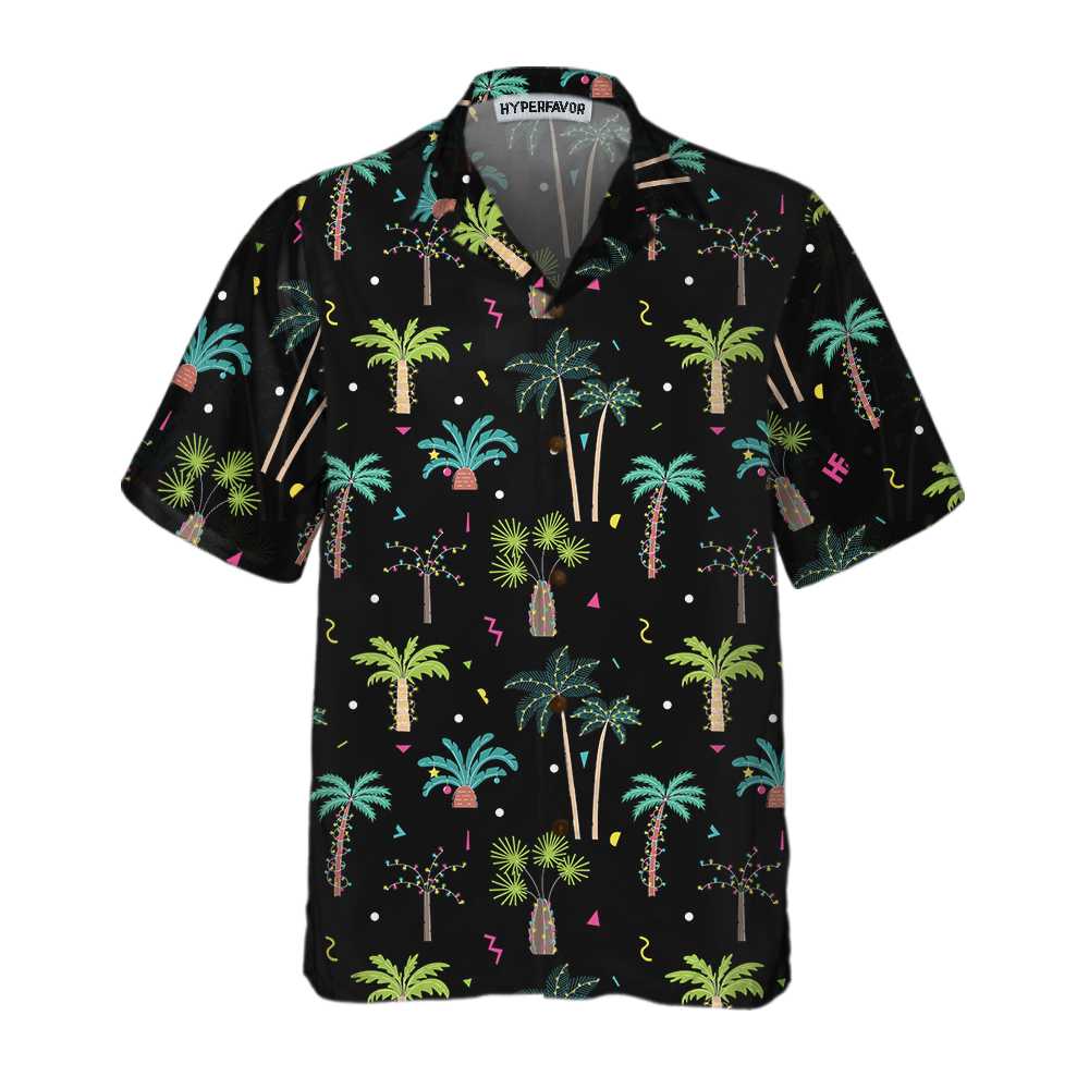 Christmas Palm Trees Hawaii Funny Shirt For Men Ha66275