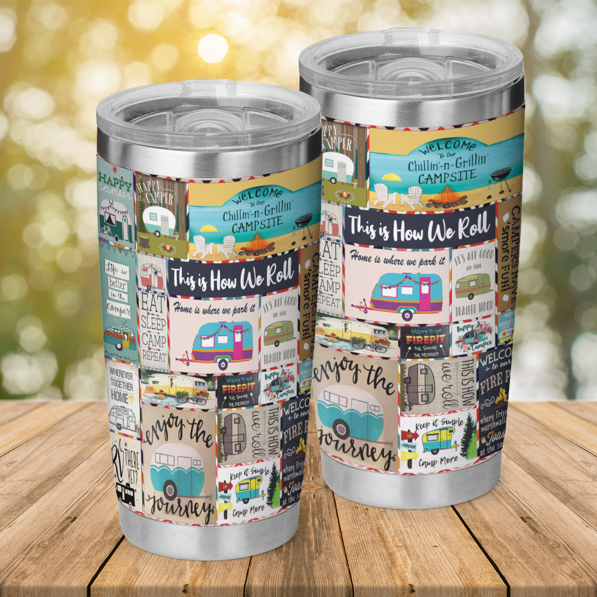 Happy Camper Tumbler, Enjoy The, Cam …