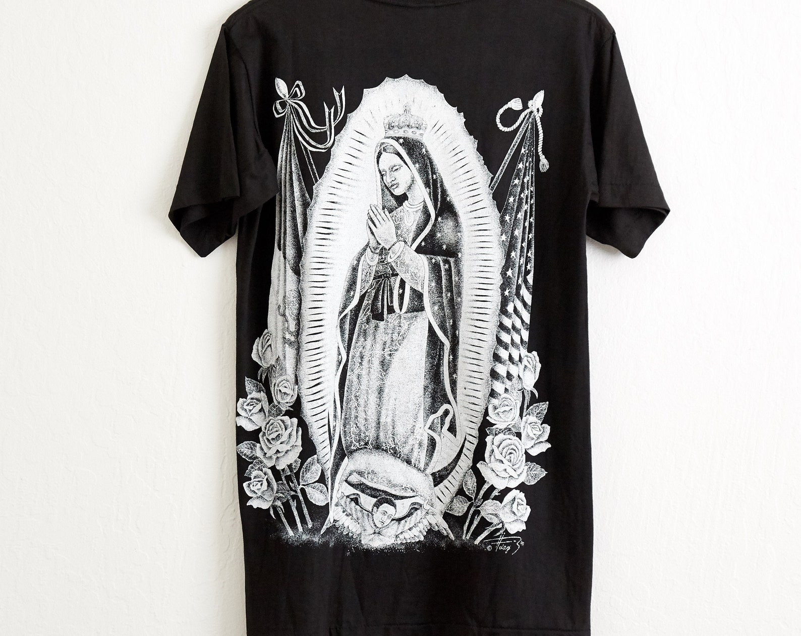 Vtg 1994 Chicano Lowrider Art T Shirt  M Hip Hop Rap Tee Black Mexican Pride Cholo Azteca Orgullo Vato Vdag Aztlan