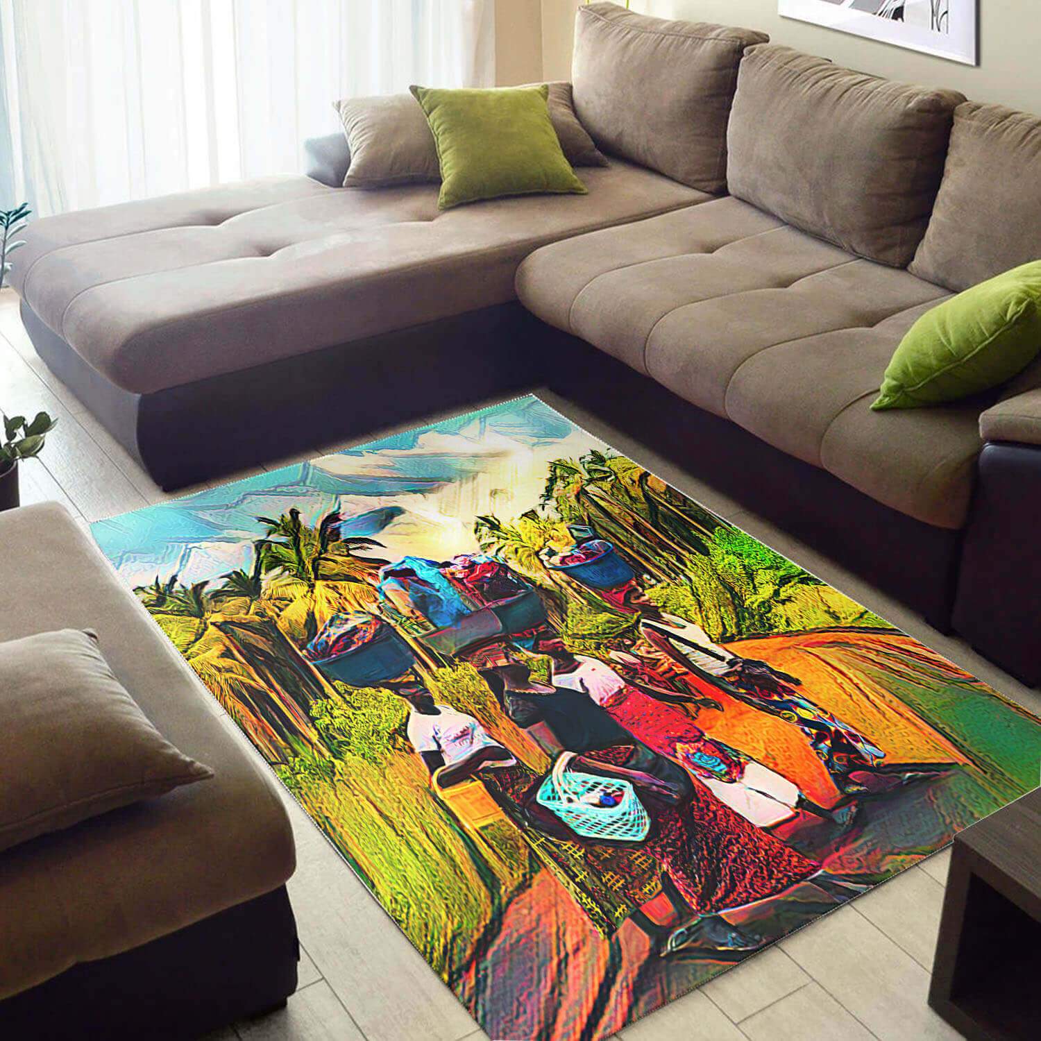 Modern African American Rug Pretty Afrocentric Black Queen African Style Floor Rugs African Inspired Living Room WBG3968