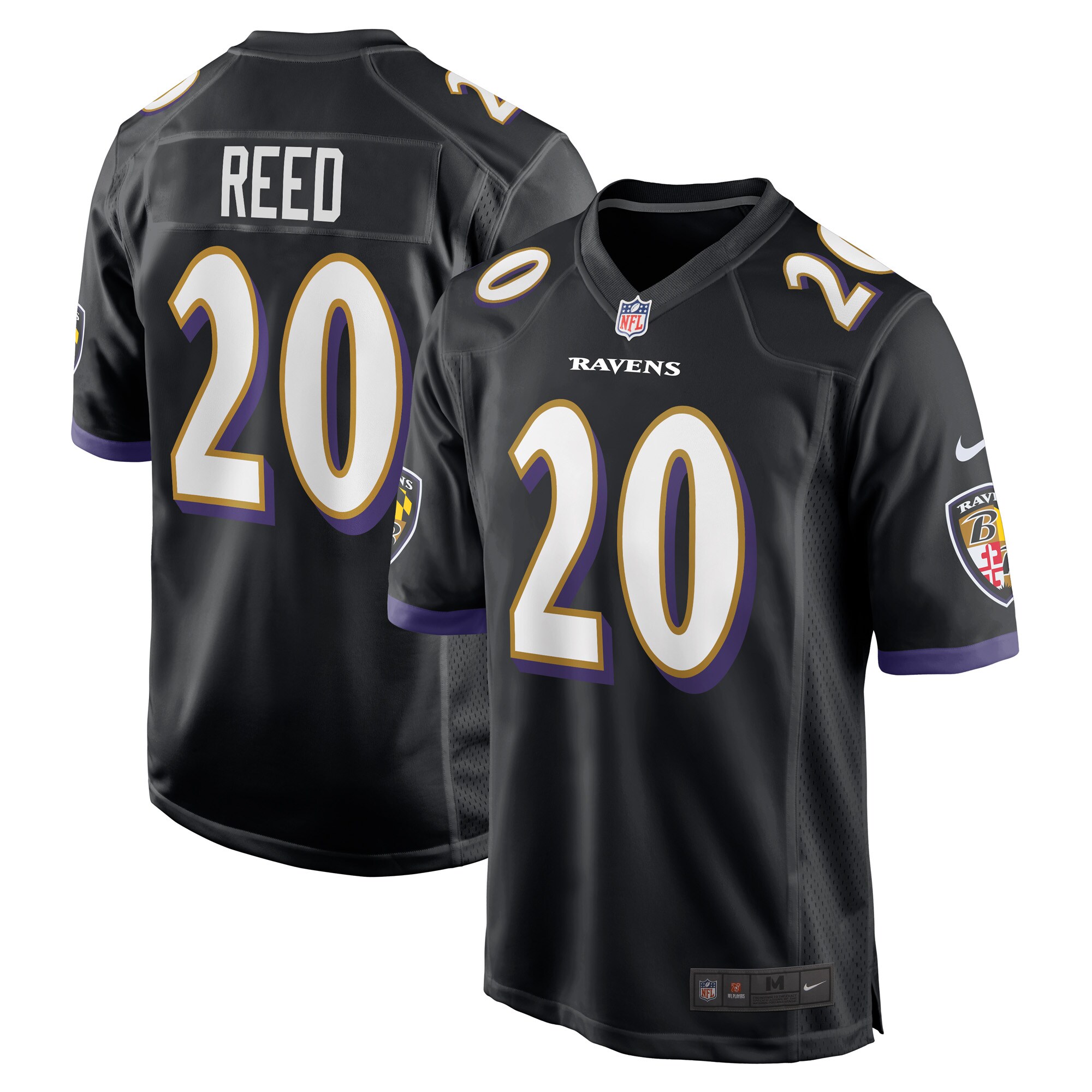 Ed Reed Baltimore Ravens Retired Player Jersey – Black