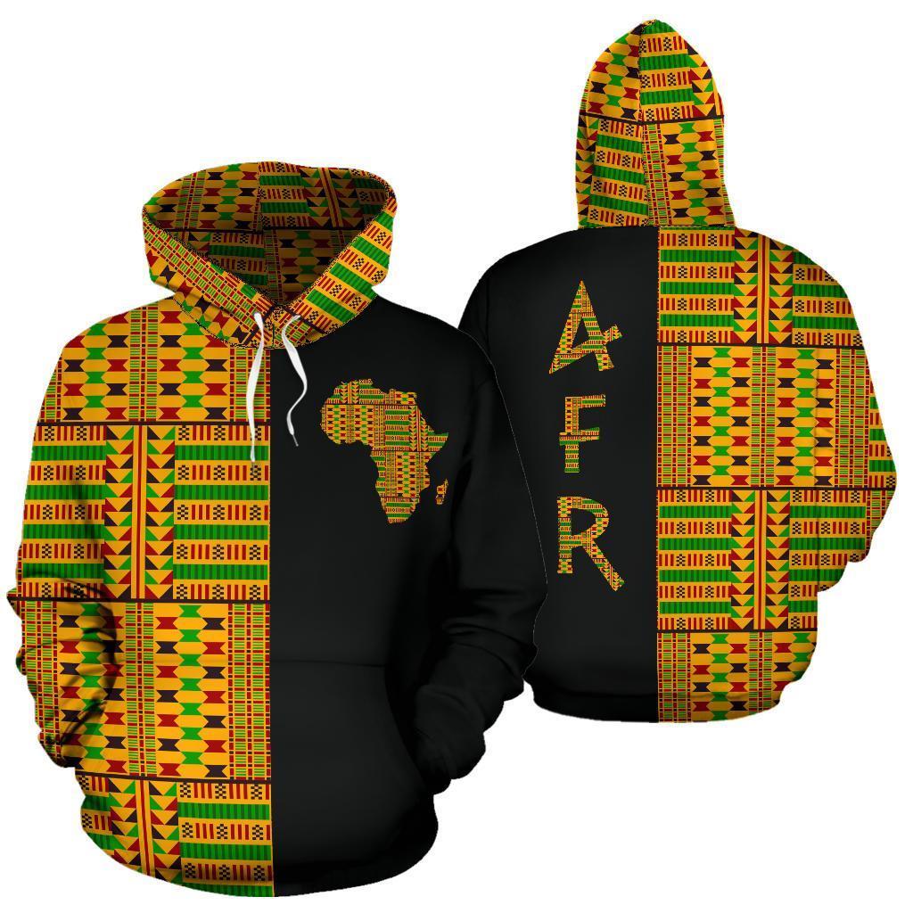 Greek Life Hoodie – Kente Cloth – Weaver Combined The Half