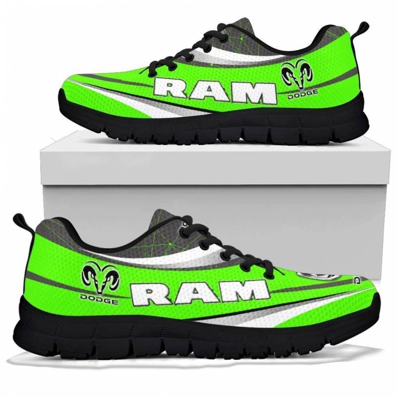 3D Printed Dodge RAM- BDA Sneakers Ver2 For Men & Women (Green)