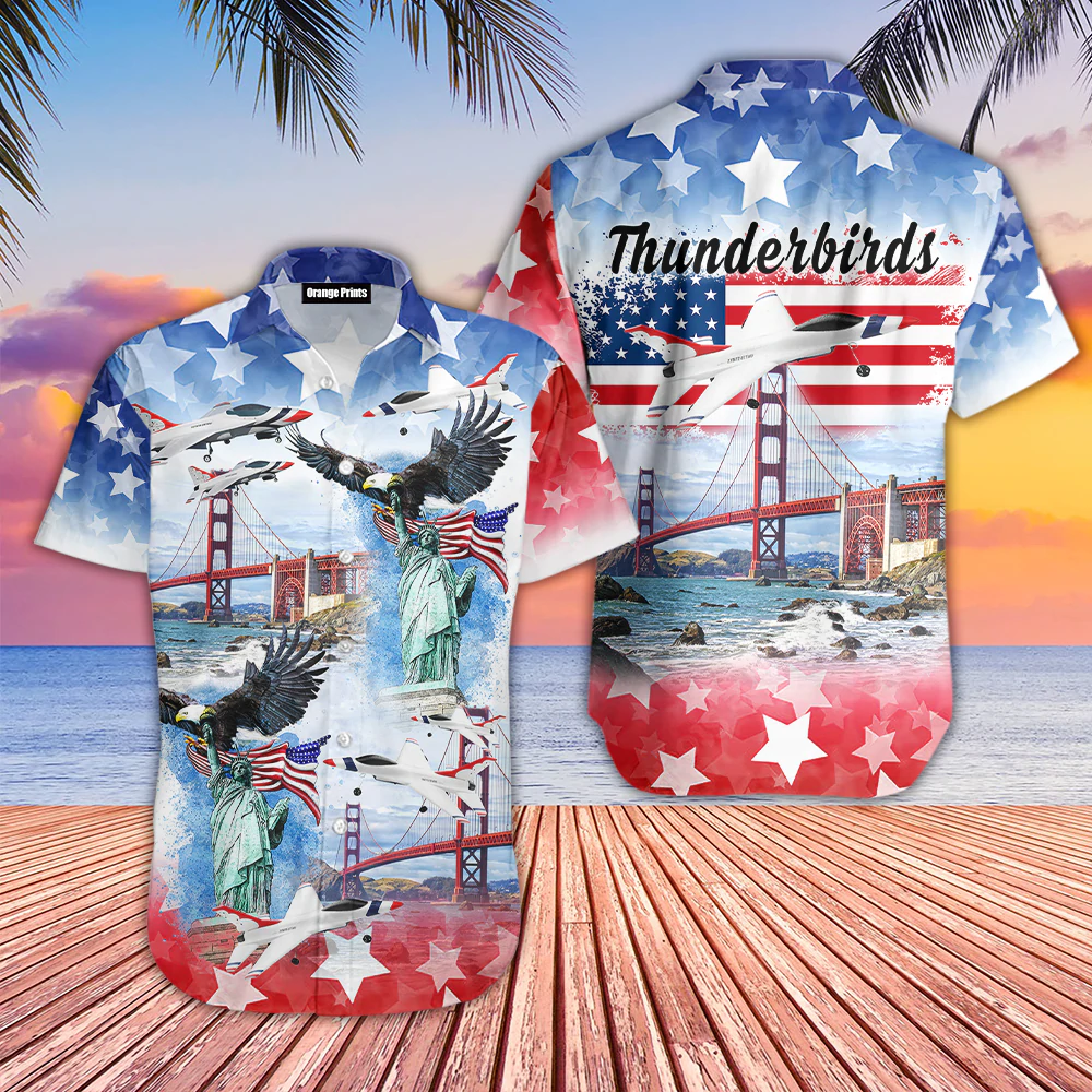 Eagle Thunderbirds Usaf Air Independence Day Happy The Of July Hawaii Shirt Ha72868