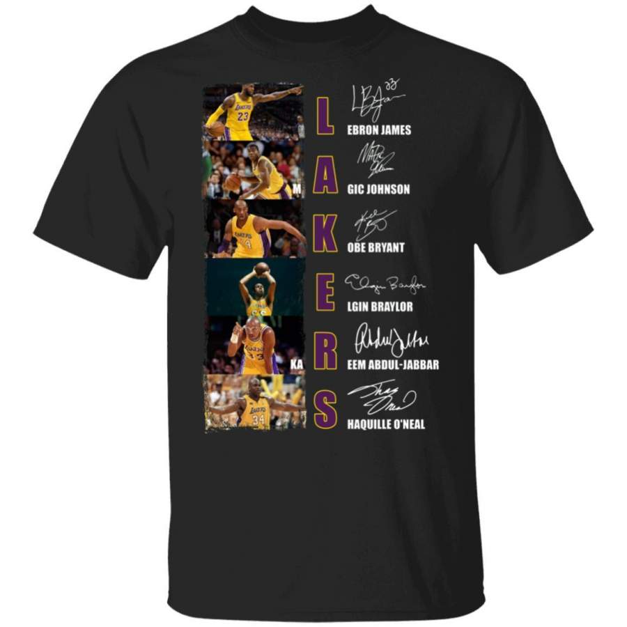 Legends Of Lakers Shirt Lakers Signatures T-Shirt