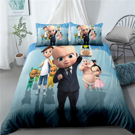 The Boss Baby 9 Duvet Cover Pillowcase Home Decor 3D Bedding Set 4793